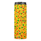 Polka dots Aquarellmuster Thermosbecher (Rückseite)