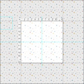 Polka Dots auf weißem Stoff durch das Gardfett Qua (Kachel)