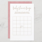 Polka Dots Baby Bear Bingo Baby Showspiel (Vorne/Hinten)