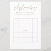 Polka Dots Baby Bear Bingo Baby Showspiel (Vorderseite)