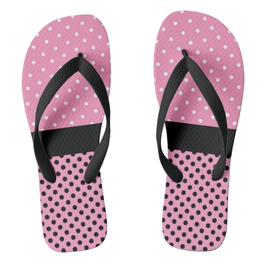 Polka Dots Badesandalen (Fußbett)
