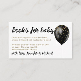 Polka Dots Balloon Glitzern Party Books for Baby Begleitkarte