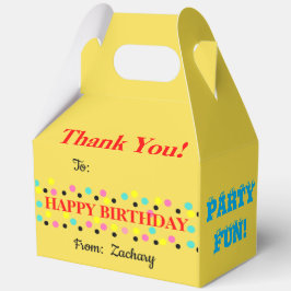 Polka Dots Birthday Balloons Vielen Dank Geschenkschachtel