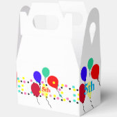 Polka Dots Birthday Balloons White Geschenkschachtel (Offen)