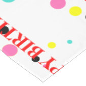 Polka Dots Birthday Tischdecke (Schrägansicht)