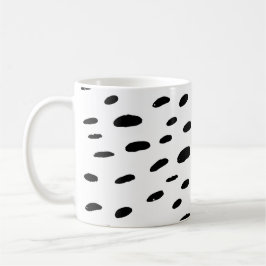 Polka Dots Black Polka Dots Dalmatiner Muster Kaffeetasse