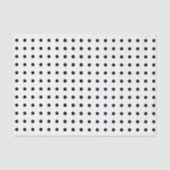 Polka Dots Black & White Transparente Gewebepapier Seidenpapier (Vorderseite)