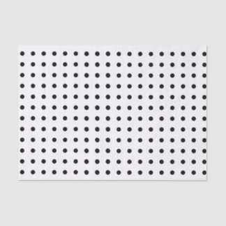 Polka Dots Black & White Transparente Gewebepapier Seidenpapier