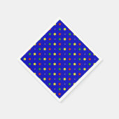Polka Dots Blue Paper Napkins Serviette (Ecke)