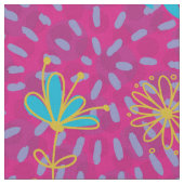 Polka Dots & Blume Stoffdesign Stoff (Nahaufnahme)