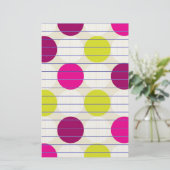 Polka Dots Briefpapier (Stehend Vorderseite)