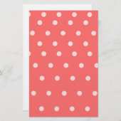 Polka dots briefpapier (Vorne/Hinten)