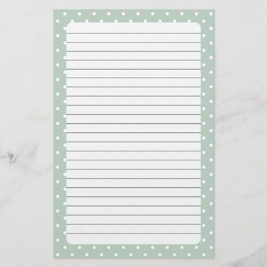 Polka Dots Briefpapier (Vorderseite)