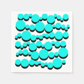 Polka Dots Bubbles Serviette (Vorderseite)