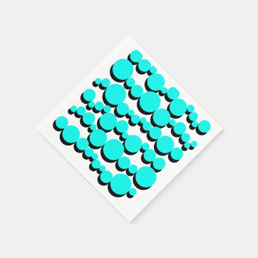 Polka Dots Bubbles Serviette (Ecke)