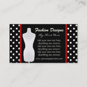 Polka Dots Business Card Visitenkarte