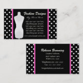 Polka Dots Business Card Visitenkarte (Vorne/Hinten)