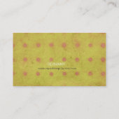 Polka Dots Business Card Visitenkarte (Rückseite)
