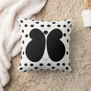 Polka Dots Butterfly Kissen