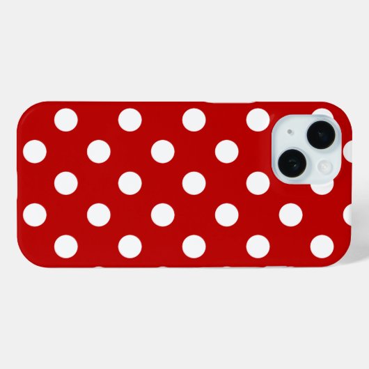 Polka Dots Case-Mate iPhone Hülle (Rückseite (Horizontal))