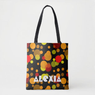 Polka Dots Chaos gefärbt 1 + Ihr Backgr. Tasche