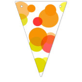 Polka Dots Chaos gefärbt 2 + Ihr Backgr. Wimpelkette (Erste Fahne)