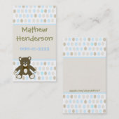 Polka Dots Children's Calling Card Telefonnummerkarte (Vorne/Hinten)