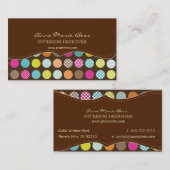 Polka Dots Chocolate Visitenkarten Visitenkarte (Vorne/Hinten)