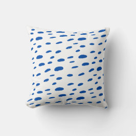 Polka Dots Cobalt Blue Pattern Kissen