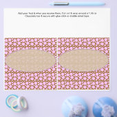 Polka Dots Custom Candy Bar Wrappers Gastgeschenke Flyer (Einzeln)