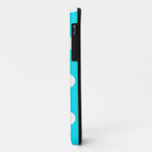 Polka dots cyan hex code 00E3F4 Case-Mate iPhone Hülle (Hinten/Links)