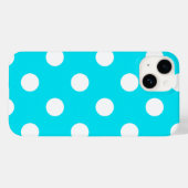 Polka dots cyan hex code 00E3F4 Case-Mate iPhone Hülle (Rückseite (Horizontal))