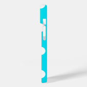 Polka dots cyan hex code 00E3F4 Case-Mate iPhone Hülle (Rückseite / Links)