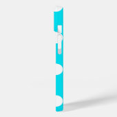 Polka dots cyan hex code 00E3F4 Case-Mate iPhone Hülle (Rückseite / Links)