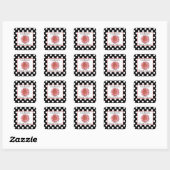 Polka Dots & Daisy Brautparty Sticker (Blatt)