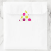 Polka Dots Dreieckiger Aufkleber (Tasche)