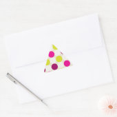 Polka Dots Dreieckiger Aufkleber (Umschlag)