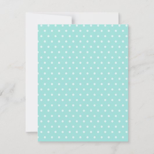 Polka Dots Ei Owl Themed Baby Dusche Einladungen (Rückseite)