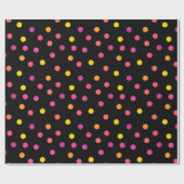 Polka dots farbiges Wrapping Paper Geschenkpapier (Flach)
