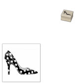 Polka Dots Fashion Stiletto Shoes Gummistempel (Stempel)