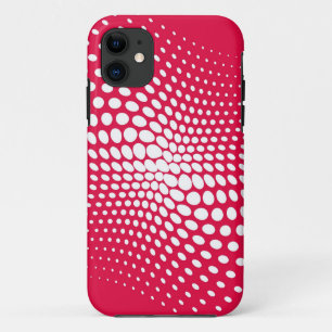 Polka Dots Flag auf rotem Hintergrund Case-Mate iPhone Hülle