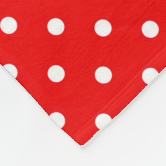 Polka dots fleecedecke (Ecke)