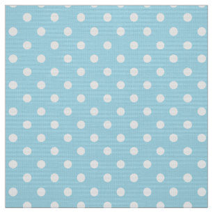 Polka Dots Foto Blue Stoff