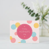 Polka Dots Frohen Muttertag | Postkarte (Stehend Vorderseite)