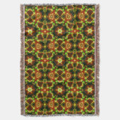 Polka Dots Geometric Star Woven Throw Blanket Decke (Vorderseite Vertikal)