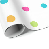 Polka Dots Geschenkpapier (Rolleneckpunkt)