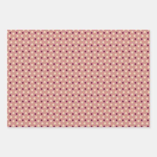 Polka dots geschenkpapier set (Vorderseite 2)