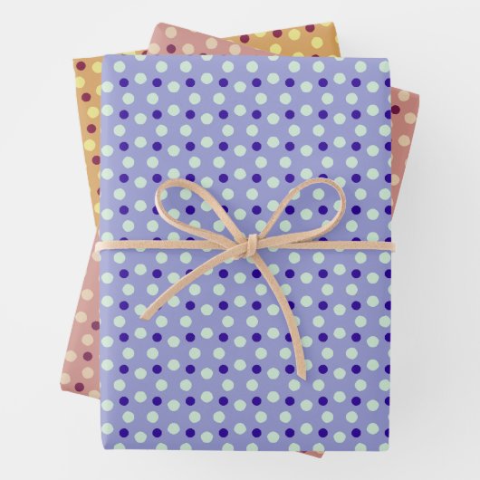 Polka dots geschenkpapier set (Beispiel)