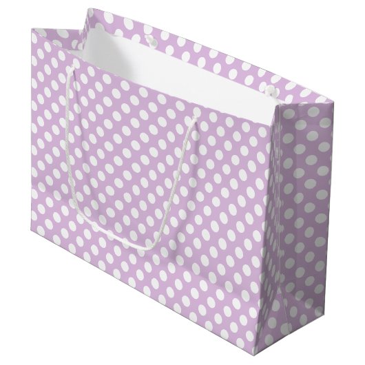 Polka Dots Geschenktasche Große Geschenktüte (Vorderseite Schrägansicht)