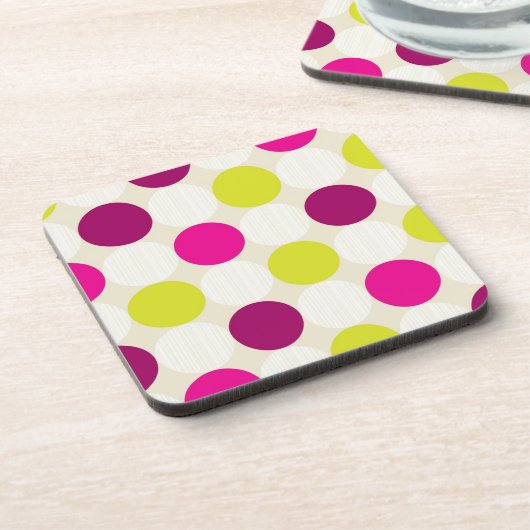 Polka Dots Getränkeuntersetzer (Linke Seite)